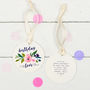 Personalised Floral Birthday Disc, thumbnail 2 of 3