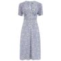 Dolores Dress In Daisy Print Vintage 1940s Style, thumbnail 1 of 3