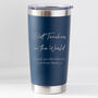 Personalised Best Teacher In The World Thermos Insulated Cup, thumbnail 2 of 5
