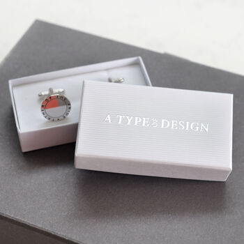 Usher Round Cufflinks, 4 of 4