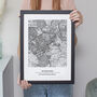 Favourite UK Location Map Print Custom Made, thumbnail 7 of 12