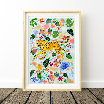 Leopard Nursery Art Print, 3 of 9