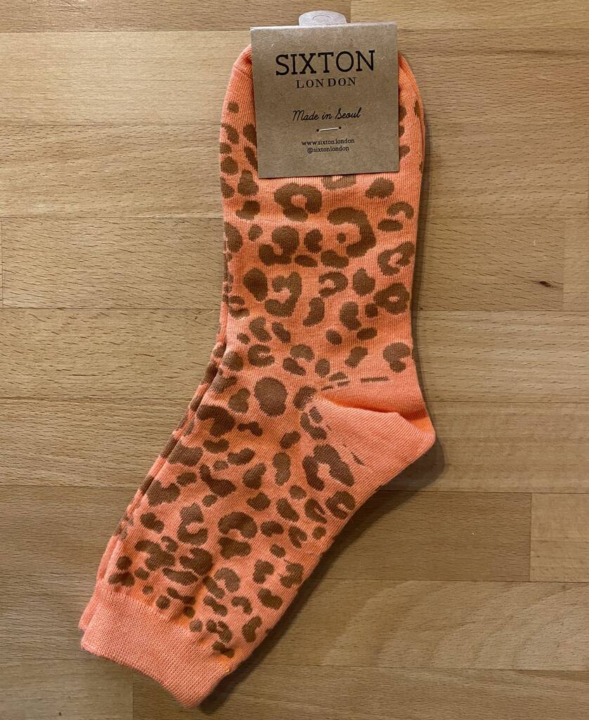 Leopard Print Socks By Lily King