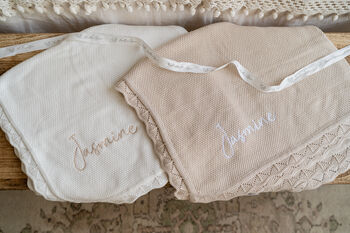 Personalised Cotton Baby Blanket Baby Gift, 4 of 6