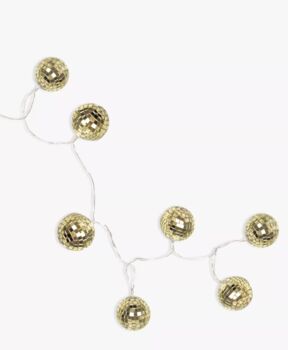 10 Gold LED Disco Ball Lights, 2 of 4