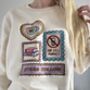 Gilmore Patch Icons Embroidered Sweatshirt, thumbnail 1 of 6