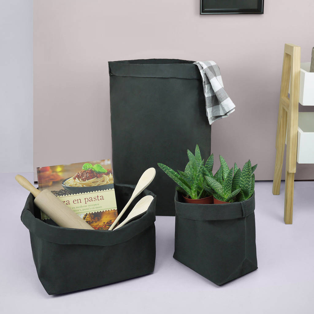 Washable Paper Storage Bag By Grattify