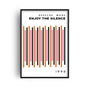 Enjoy The Silence Giclée Retro Art Print, thumbnail 2 of 3