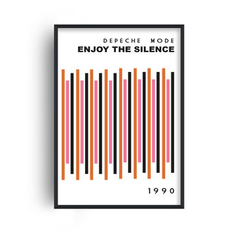 Enjoy The Silence Giclée Retro Art Print, 2 of 3