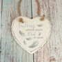 Feather Remembrance Wooden Hanging Heart, thumbnail 1 of 3