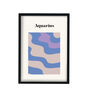 Aquarius Zodiac Star Sign Giclée Retro Art Print, thumbnail 2 of 2