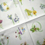 Inky Wildflower Tea Towel, thumbnail 5 of 12