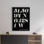 Personalised Coordinates Scandi Print In Neutrals, thumbnail 4 of 7