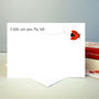 Set Of 12 Personalised Notecards With Ladybug, thumbnail 2 of 2