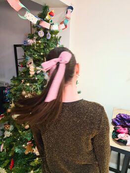 Pink Glitter Hair Bow, 4 of 6