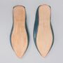 Men's Moroccan Pointed Leather Slippers, thumbnail 2 of 12