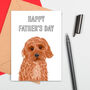 Father's Day Cockapoo Dog Card, thumbnail 1 of 2