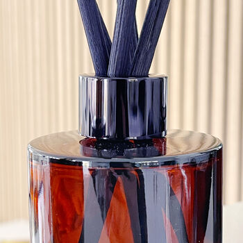 Amber Squat Diffuser Bottle And Reed Set, 5 of 9