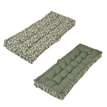 Botanical Leaves Padded Garden Bench Cushion, 2 of 8