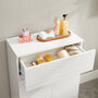 Cabinet On Stand Storage Unit With Drawer Double Door, thumbnail 4 of 8