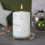 Personalised First Christmas New Home Snowflake Candle, thumbnail 5 of 8