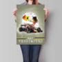 F1 Driver And Car Poster, thumbnail 1 of 4