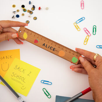 Personalised Fruit Name Wooden Ruler, 3 of 7