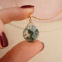 Natural Moss Agate Necklace, thumbnail 5 of 10