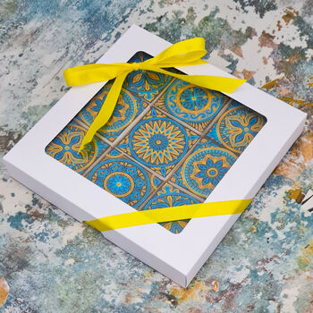 Moroccan Mosaic Biscuit Gift Box, Nine Pieces, 5 of 9