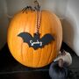 Halloween Acrylic Bat Pumpkin Decoration, thumbnail 1 of 4