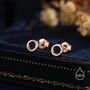 Sterling Silver Tiny Open Circle Stud Earrings, thumbnail 6 of 12