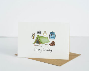 Personalised Camping Greetings Card, 2 of 5