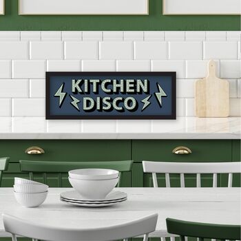 Framed Panoramic Kitchen Disco Print, 6 of 8