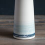 Handmade Conical Blue Seascape Vase, thumbnail 7 of 7