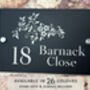 Personalised Floral Style Design House Sign Acrylic, thumbnail 1 of 6