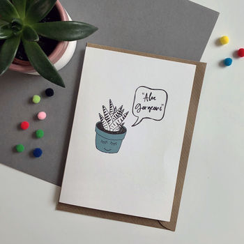 'Aloe Gorgeous' Greeting Card, 2 of 5