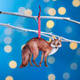 Fox Christmas Tree Decoration, thumbnail 1 of 4