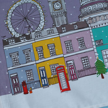 London Christmas Tea Towel, 2 of 3