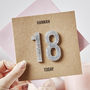 Personalised Numbers Birthday Card, thumbnail 1 of 11