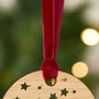 Personalised First Name Christmas Wooden Decoration, thumbnail 2 of 4