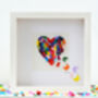 Valentine's Handmade 3D Framed Purple Butterfly Heart, thumbnail 9 of 9