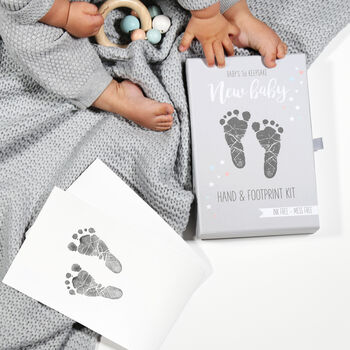 Baby's First Keepsake Mess Free Print Kit Gift Box, 3 of 9