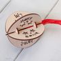 Personalised 3D Birchwood Christmas Baubles, thumbnail 2 of 5