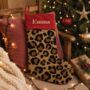 Personalised Leopard Print Intial Stocking, thumbnail 1 of 2