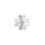 Diamond Clover Lapel Pin – Silver/Gold, thumbnail 3 of 5