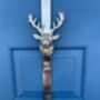 Highland Stag Chrome Silver Finish Wreath Hanger, thumbnail 4 of 8