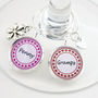 Ten Personalised Guest Wine Charms, thumbnail 4 of 7