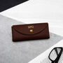 Handmade Personalised Leather Rounded Glasses Case, thumbnail 4 of 9