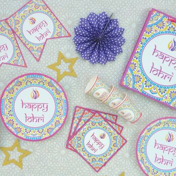 Happy Lohri Balloons 10pk Pink And Blue, 2 of 2