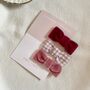 Set Of Three Children's Bow Hair Clips, thumbnail 2 of 5